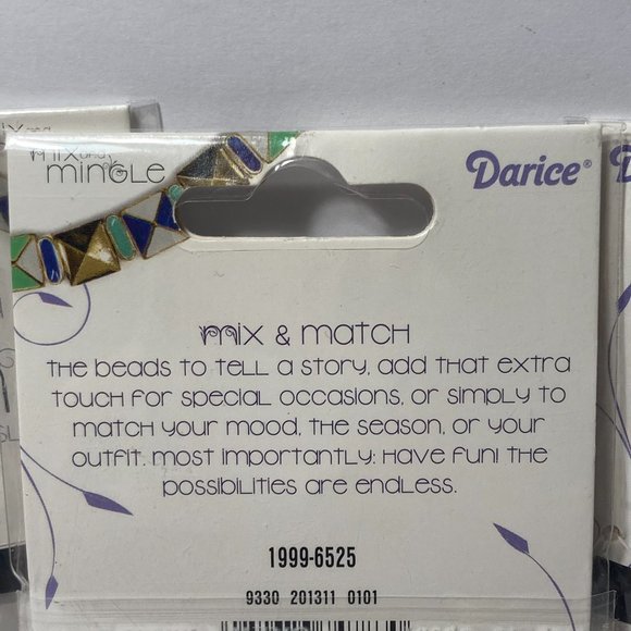 Jewelry Charm Sliders Brown Silver 3 Packs Mix and Mingle Darice Bands a Bling - Picture 7 of 12